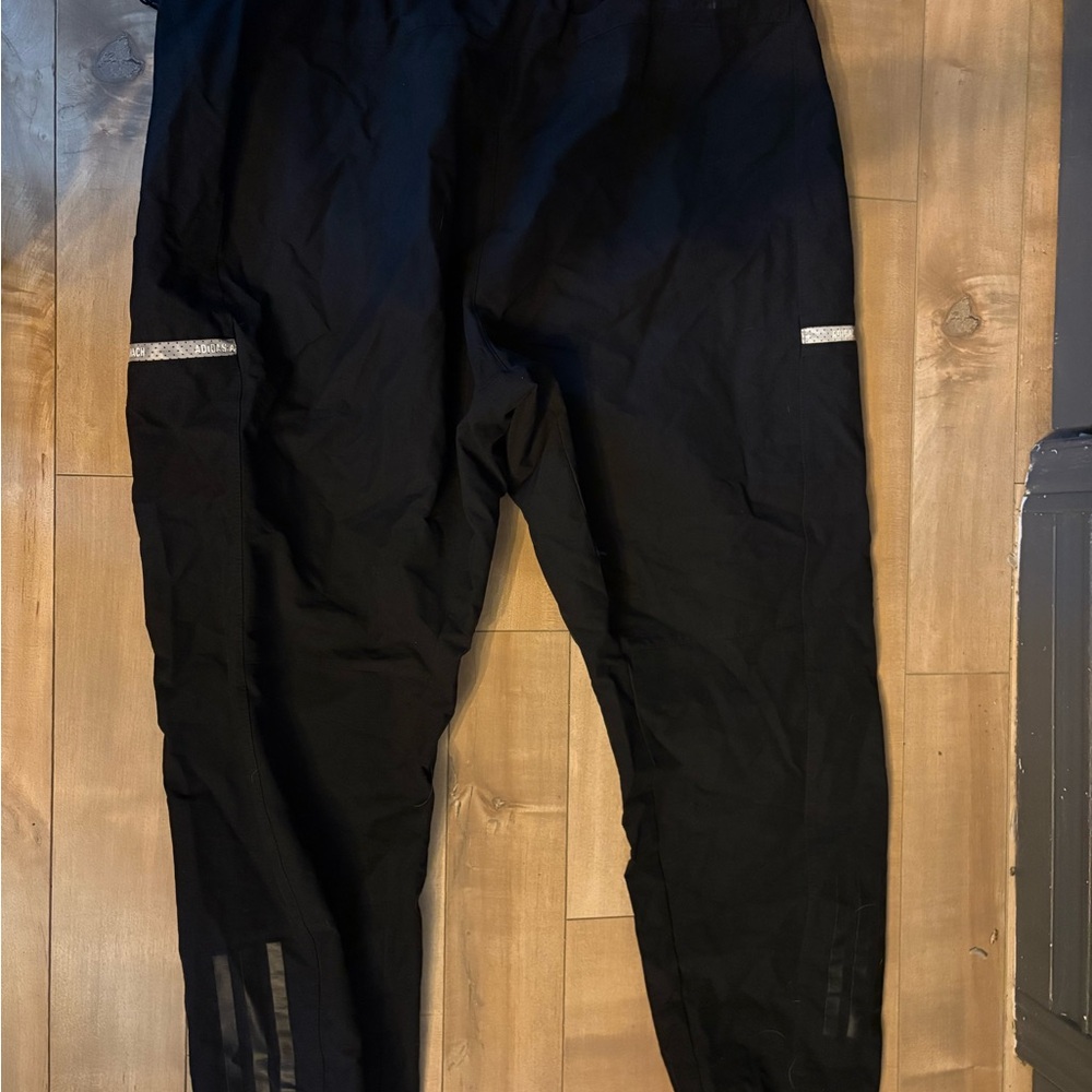 adidas Black Reflective-Detail windbreaker  Pants